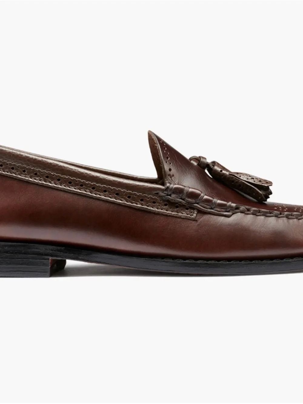NEW G.H. Bass Weejuns Men's Brown Leather Tassel Loafers Sz 7.5